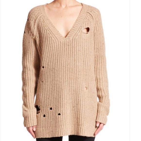 Wildfox Dusk Distressed Knit Sweater - Picture 2 of 6